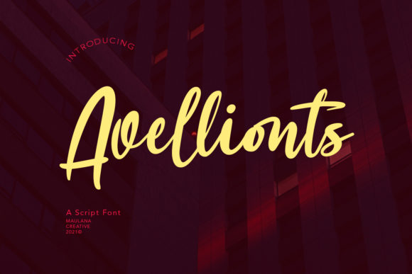 Avellionts: A Timeless Script Font for Editorial Design