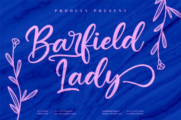 Barfield Lady: A Versatile Script Font for Crafters