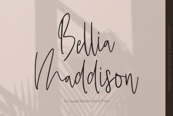 Bellia Maddison: A Relaxed Script Typeface
