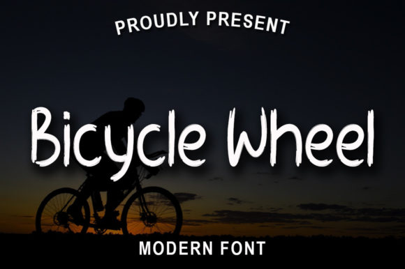 Bicycle Wheel Font for Bold Campaigns