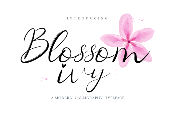 Blossom Ivy: A Timeless Handwritten Font for Crafters