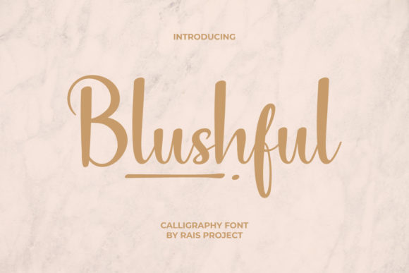Blushful: A Handwritten Font for Branding