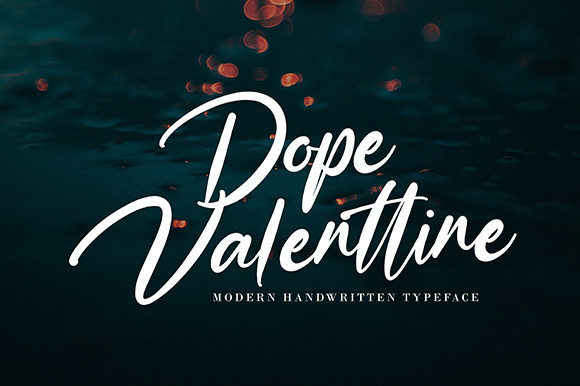 Dope Valenttine: A Handwritten Font for Modern Branding