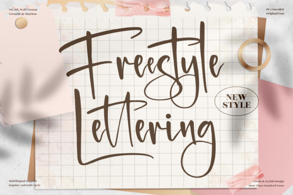Freestyle Lettering: A Script Font for Editorial Design