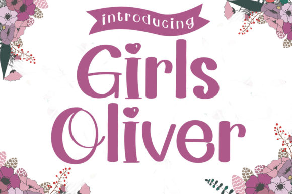 Girls Oliver Font for Modern Web Design