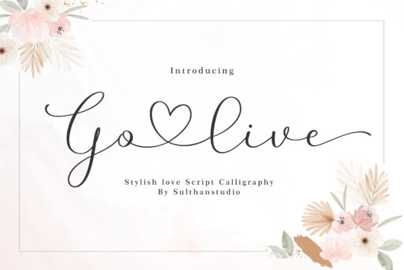 Go Live: A Romantic Script Font for Makers