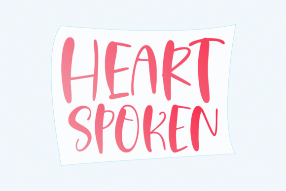 Heart Spoken Font for Handmade Makers