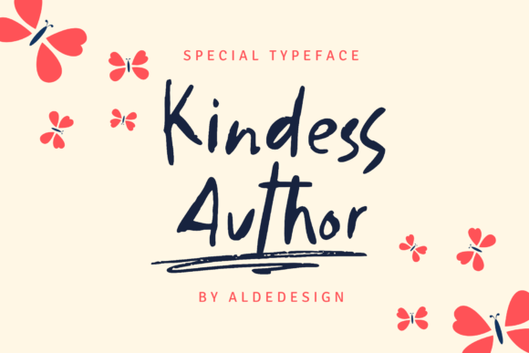 Kindess Author: A Handwritten Font for Marketers