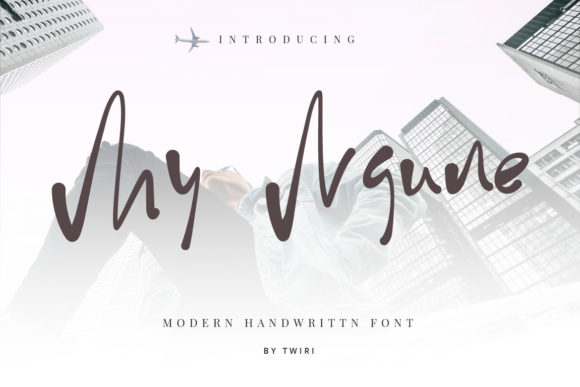My Ngune Font: A Quirky Handwritten Typeface for Crafters
