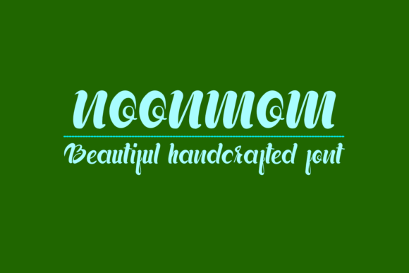 Noonmom: A Handwritten Font for Editorial Warmth