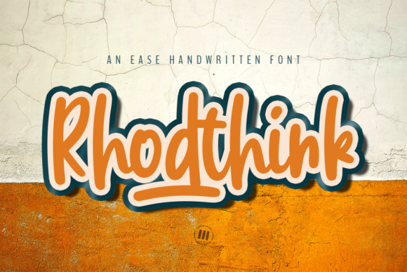 Rhodthink: A Relaxed Handwritten Typeface for Modern Branding