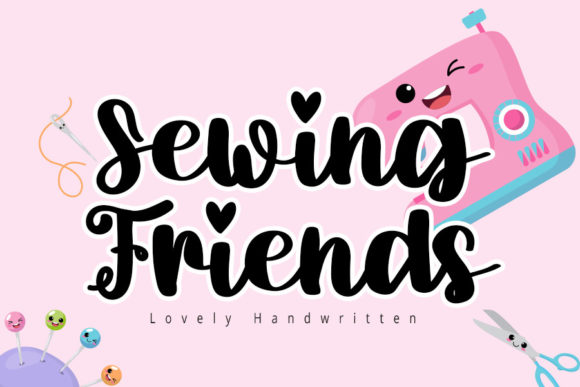 Sewing Friends: A Playful Script Font for Web Design