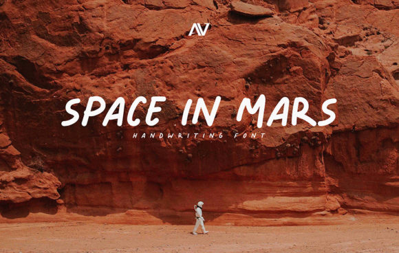 Space in Mars Font for Makers