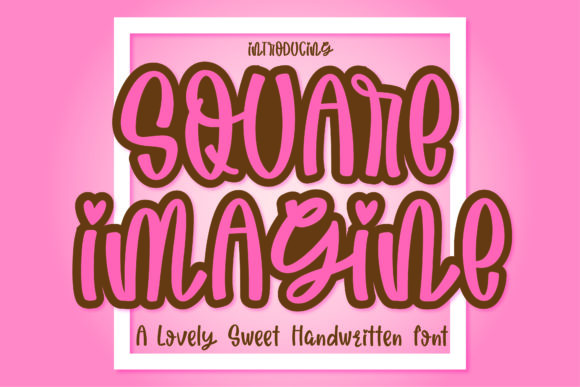 Square Imagine: A Handwritten Font for Branding