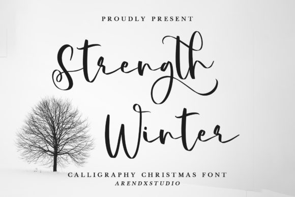 Strength Winter: A Handwritten Font for Crafters