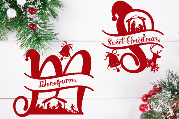 Sweet Christmas Monogram: A Festive Typeface for Campaigns