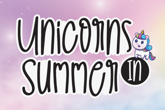 Unicorns in Summer: A Playful Font for Branding