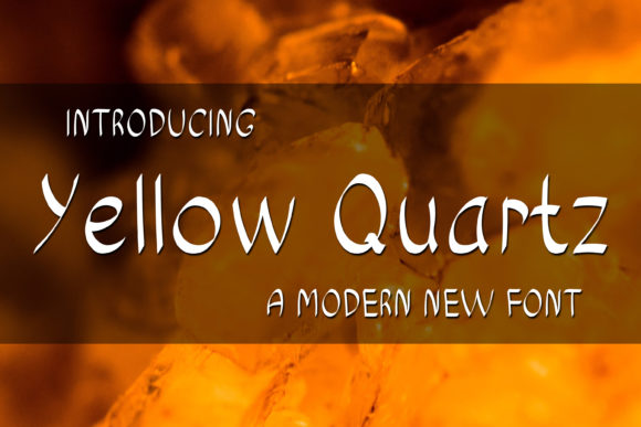 Yellow Quartz: A Handwritten Font for Editorial Design